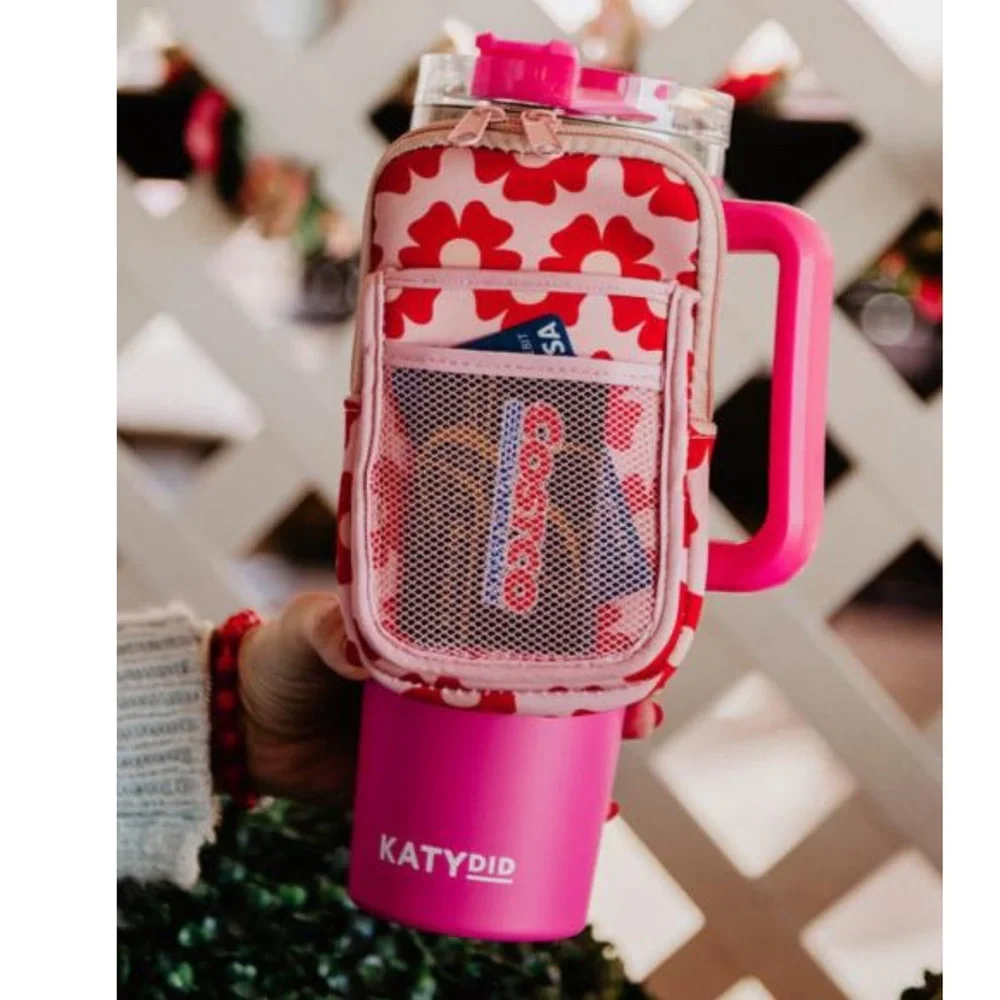 Katydid Red and Pink Floral Phone Holster